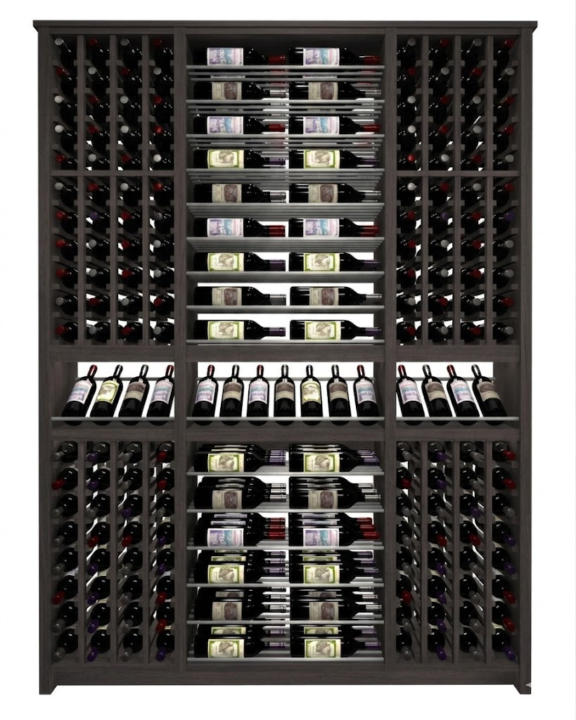 Kessick Tower Series 256-Bottle Hardwood Wine Cabinet