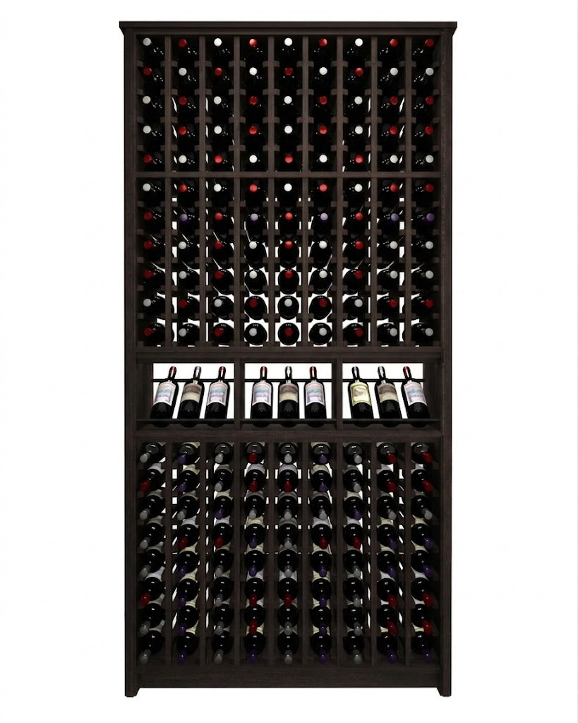 Kessick Tower Series 180-Bottle Hardwood Wine Cabinet