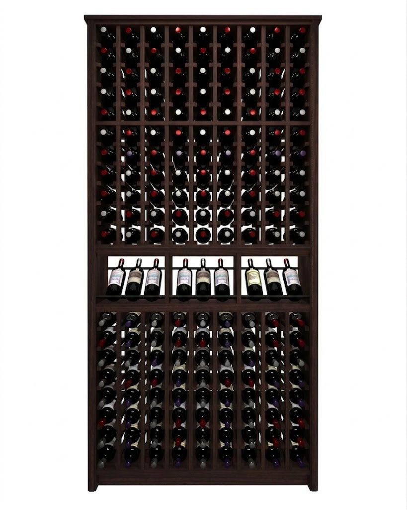 Kessick Tower Series 180-Bottle Hardwood Wine Cabinet