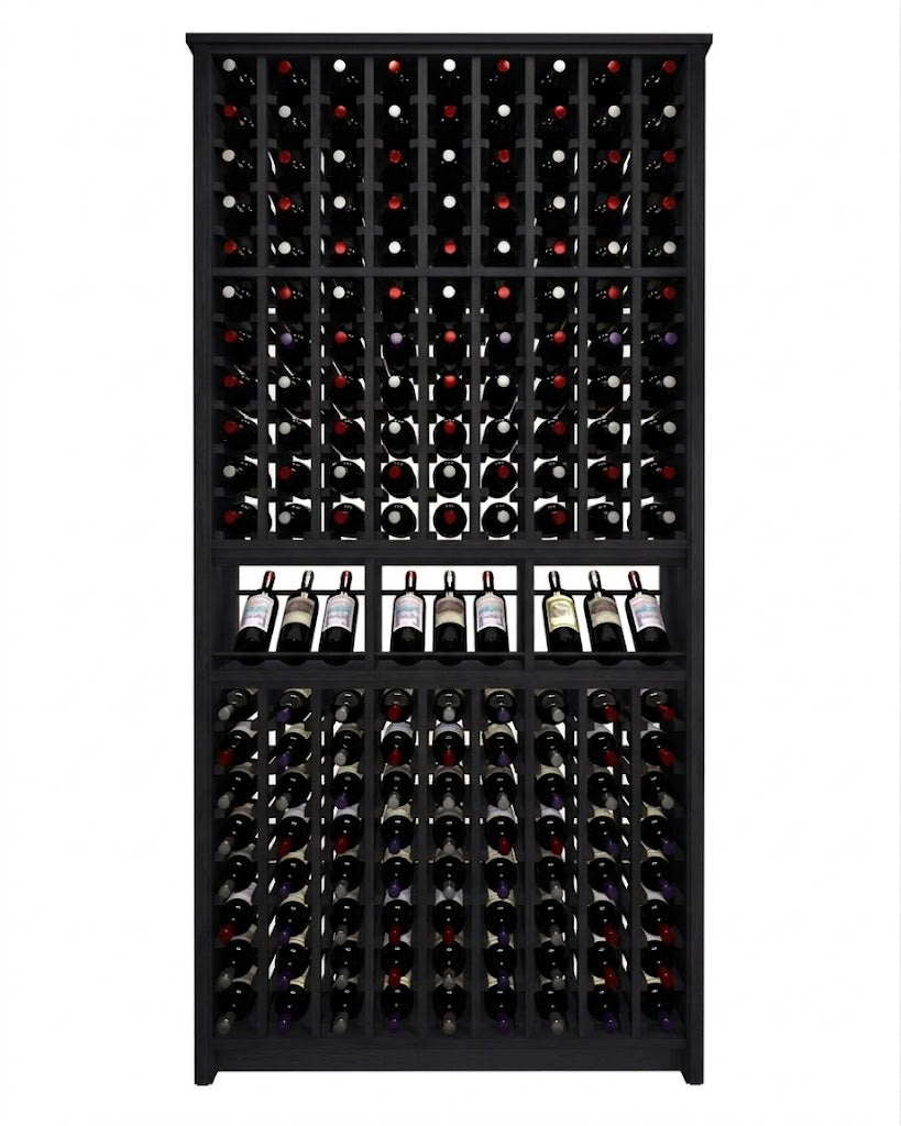 Kessick Tower Series 180-Bottle Hardwood Wine Cabinet