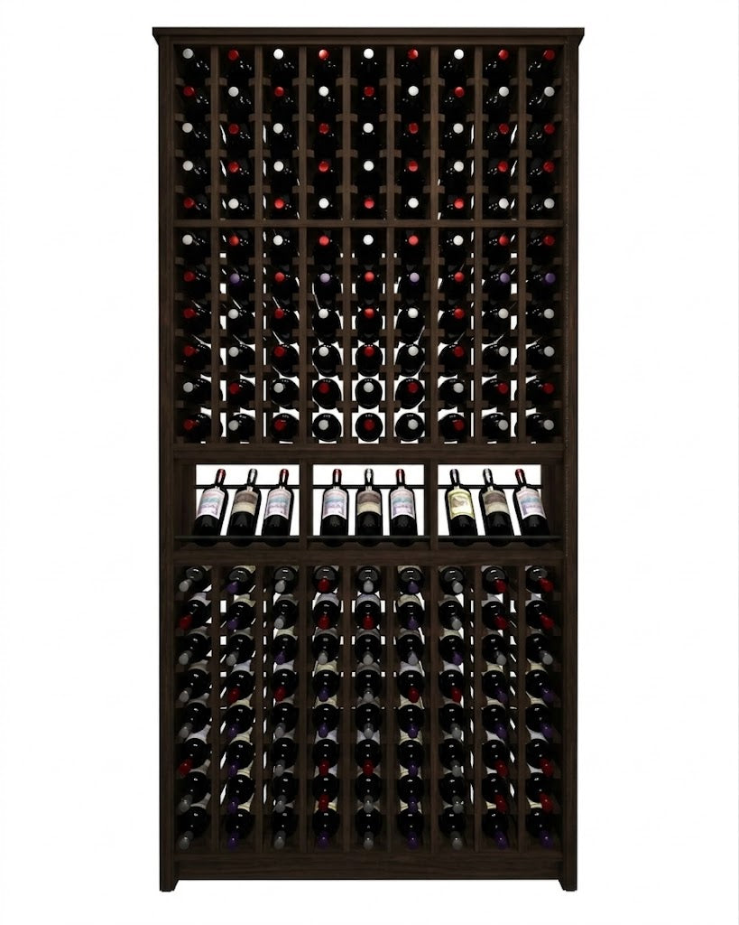 Kessick Tower Series 180-Bottle Hardwood Wine Cabinet