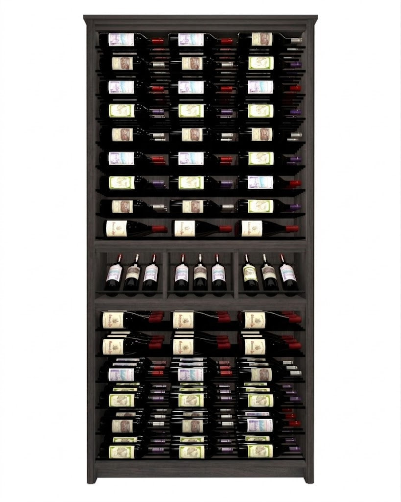 Kessick Tower Series 144-Bottle Hardwood Wine Cabinet