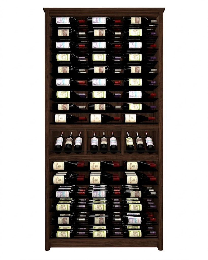 Kessick Tower Series 144-Bottle Hardwood Wine Cabinet