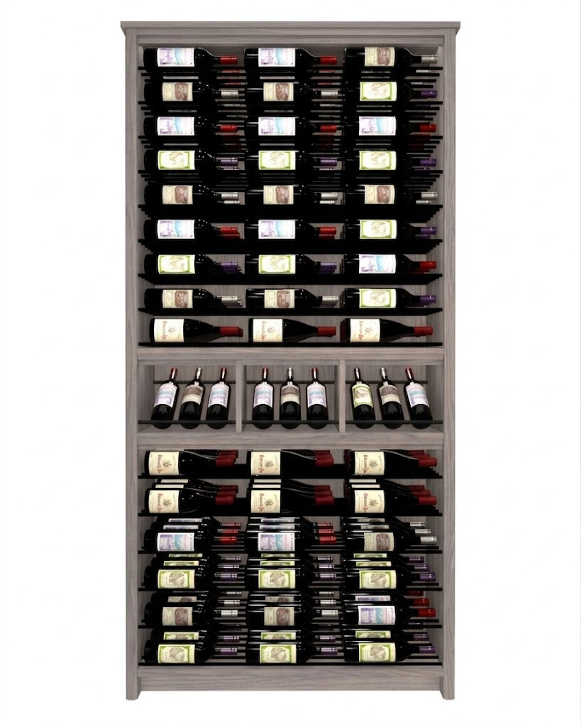 Kessick Tower Series 144-Bottle Hardwood Wine Cabinet