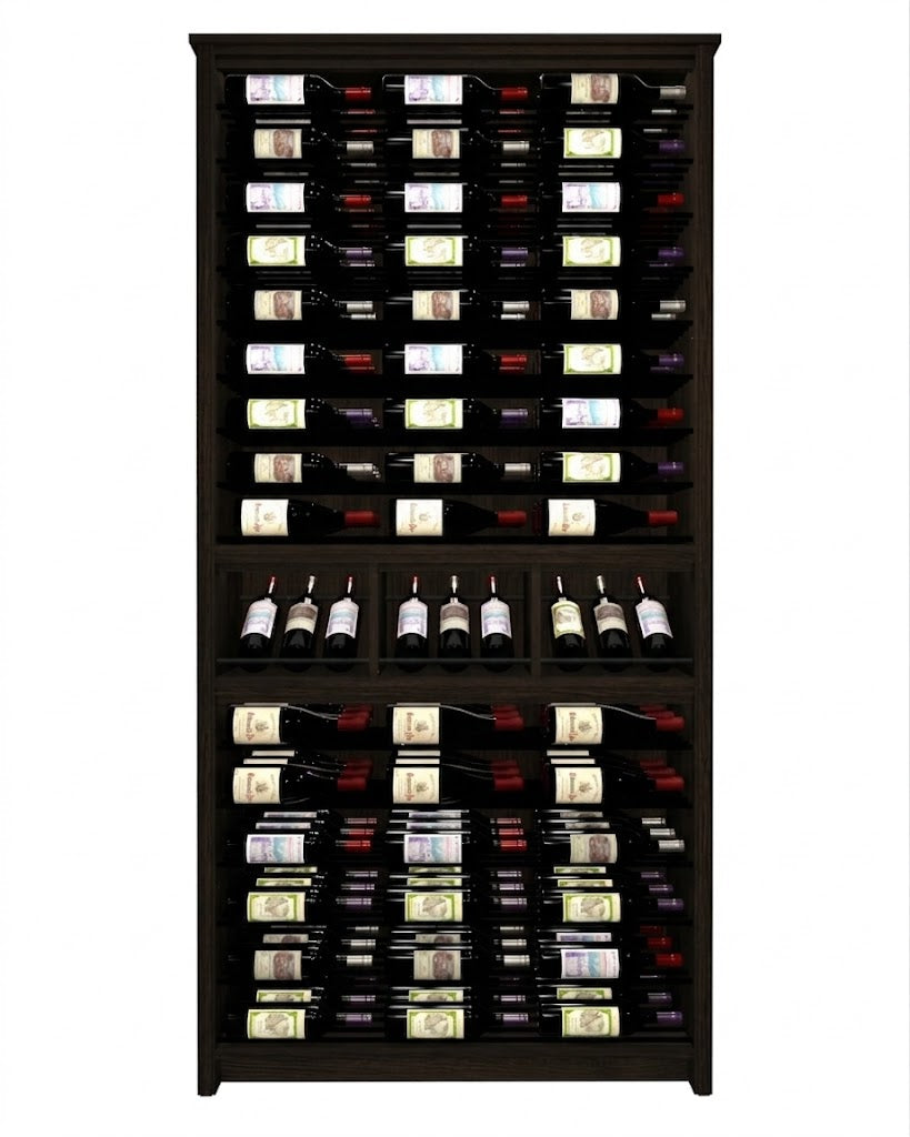 Kessick Tower Series 144-Bottle Hardwood Wine Cabinet