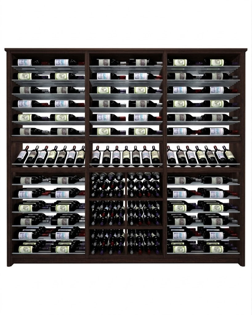 Kessick Tower Series 264-Bottle Hardwood Wine Cabinet