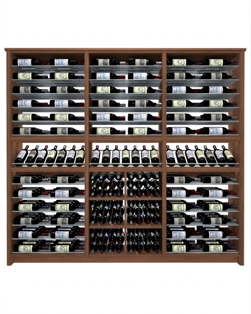 Kessick Tower Series 264-Bottle Hardwood Wine Cabinet