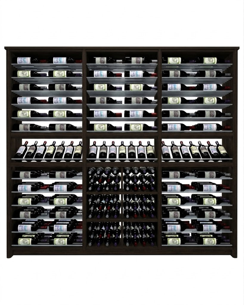 Kessick Tower Series 264-Bottle Hardwood Wine Cabinet