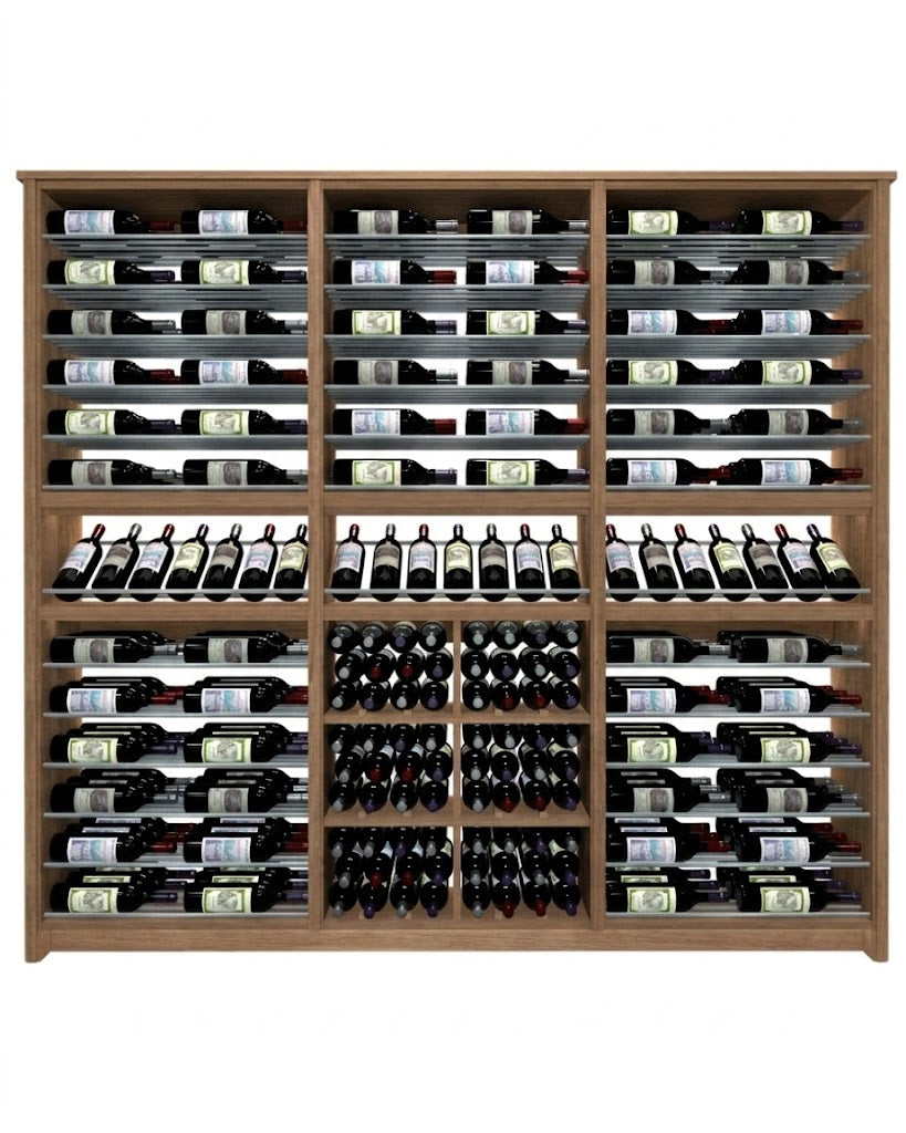 Kessick Tower Series 264-Bottle Hardwood Wine Cabinet