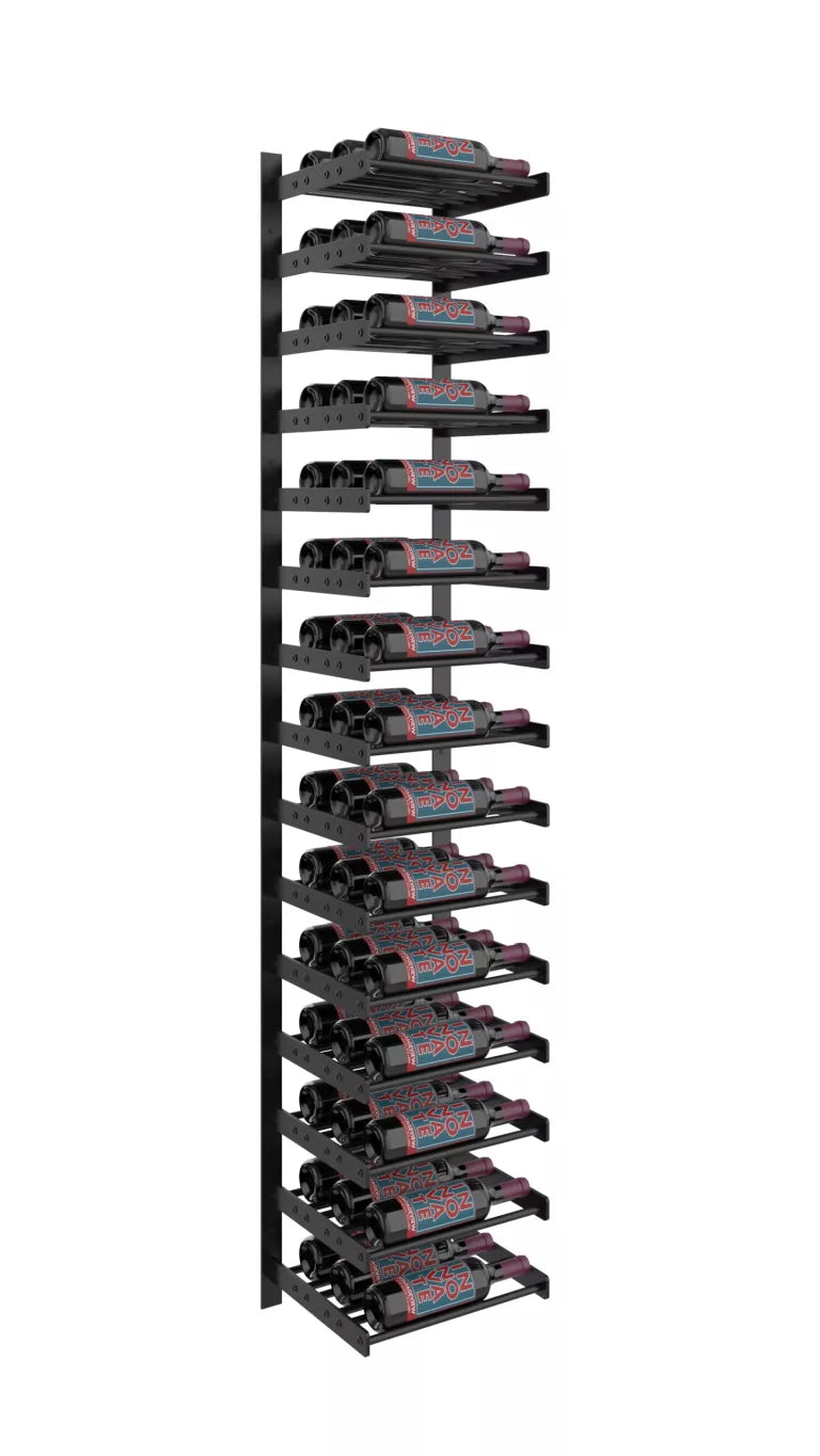 VintageView Evolution Wine Wall 75″ 1C Wall Mounted Wine Rack Kit (15 to 45 bottles)