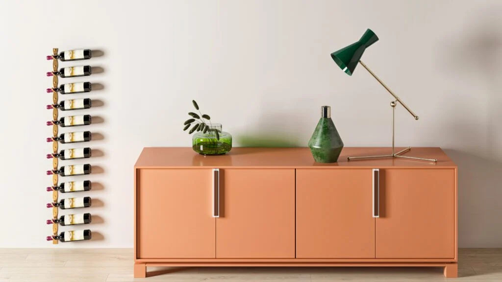 VintageView Helix Single 60 (minimalist wall mounted metal wine rack kit)