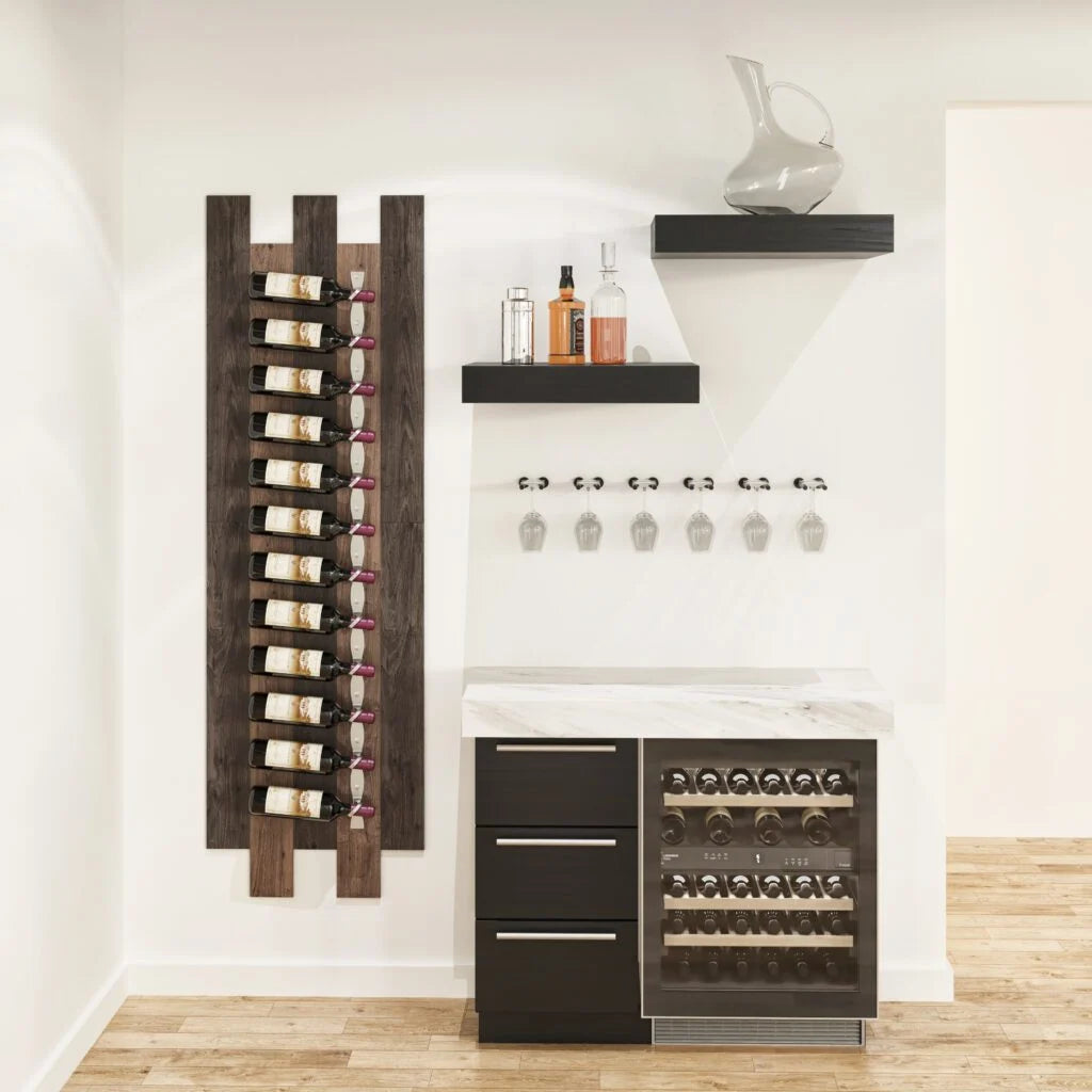 VintageView Helix Single 60 (minimalist wall mounted metal wine rack kit)