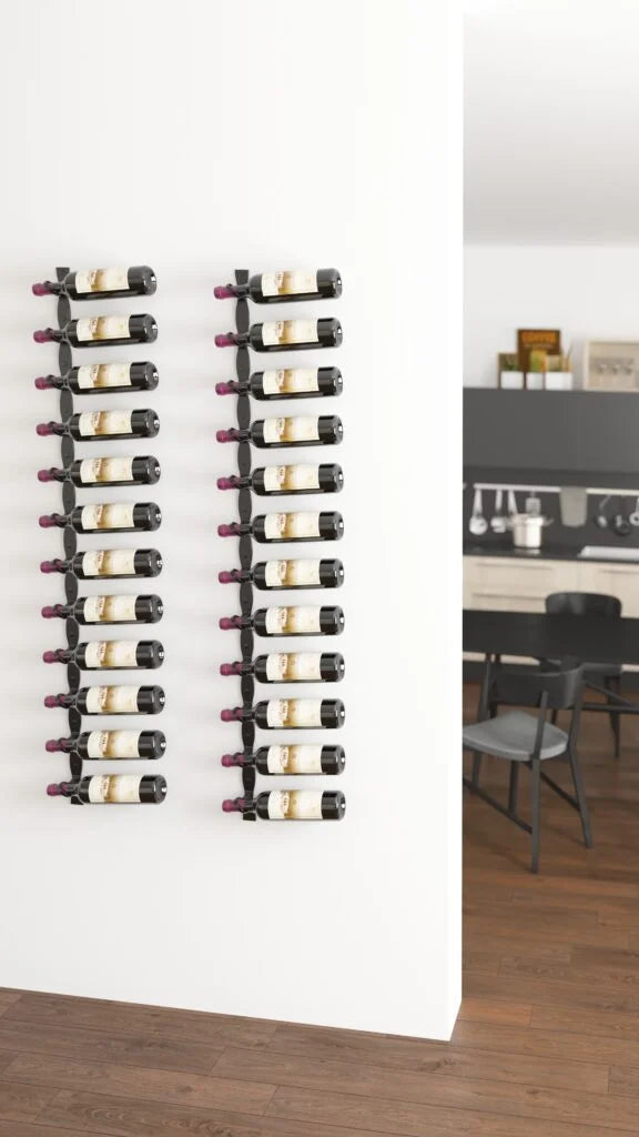 VintageView Helix Single 60 (minimalist wall mounted metal wine rack kit)