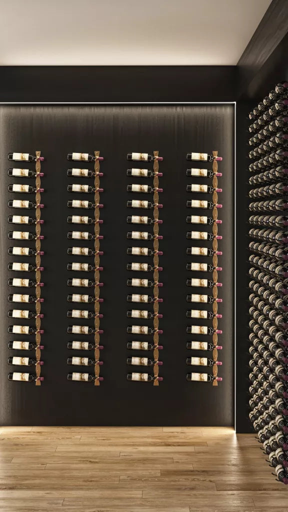 VintageView Helix Single 60 (minimalist wall mounted metal wine rack kit)