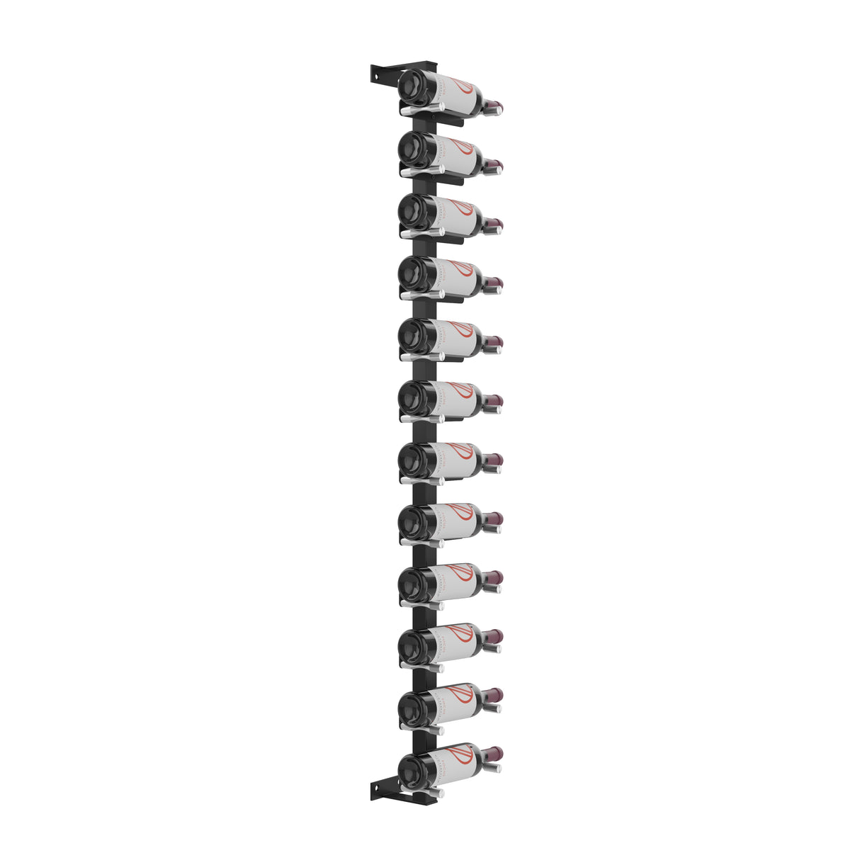VintageView Vino Pins Wall Mounted Wine Rack Post Kit — 12 to 36 Bottle Label-Forward Display