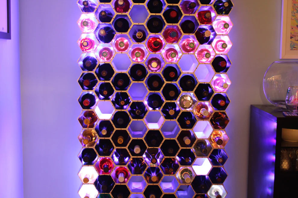 WineHive® 50-Cell Modular Wine Rack