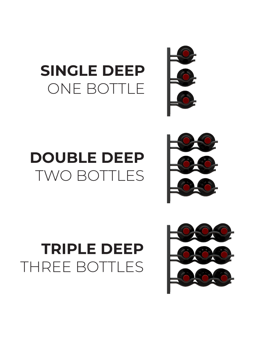 Ultra E-Series Wall Rails (3-36 Bottles)
