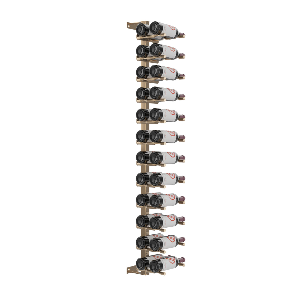 VintageView Vino Pins Wall Mounted Wine Rack Post Kit — 12 to 36 Bottle Label-Forward Display