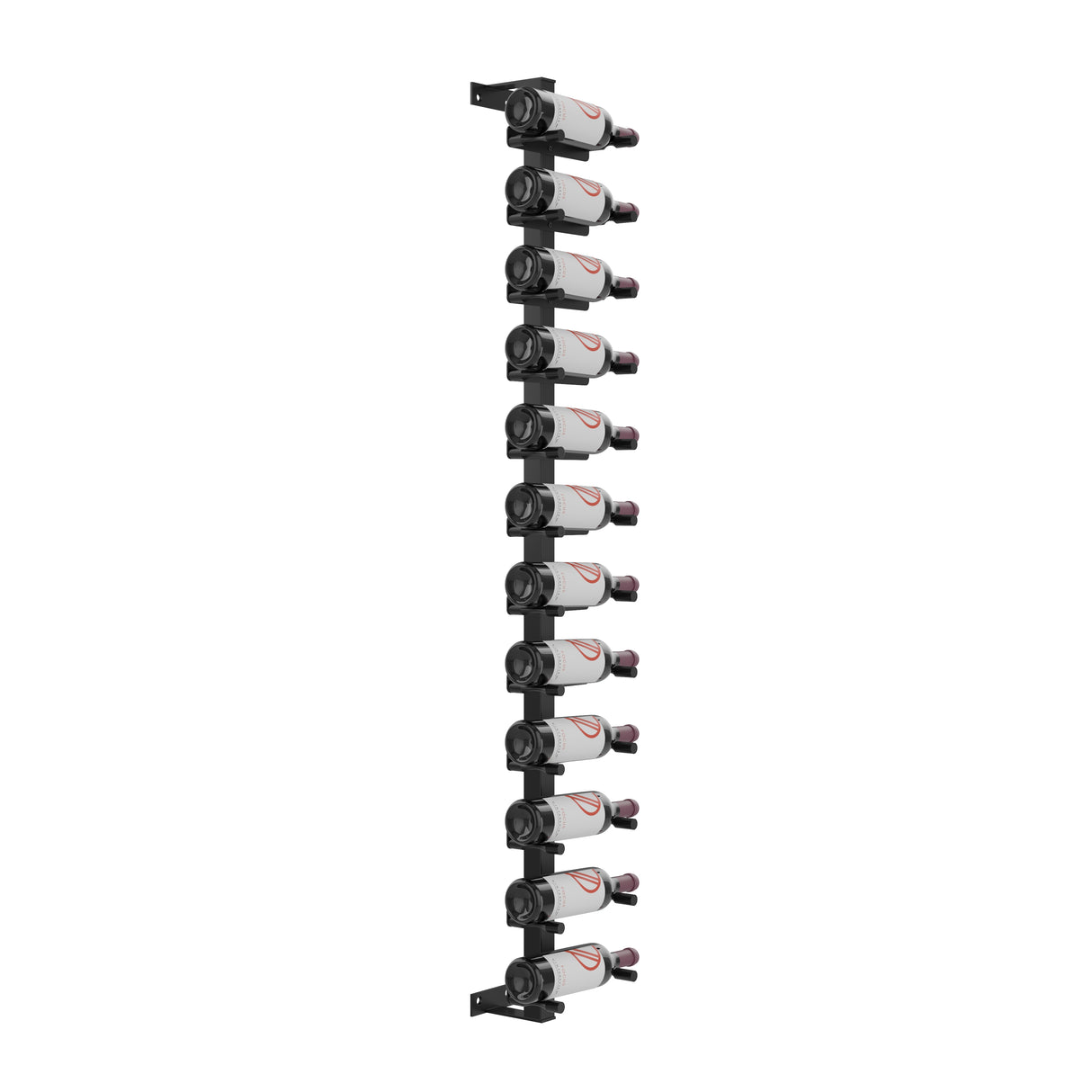 VintageView Vino Pins Wall Mounted Wine Rack Post Kit — 12 to 36 Bottle Label-Forward Display