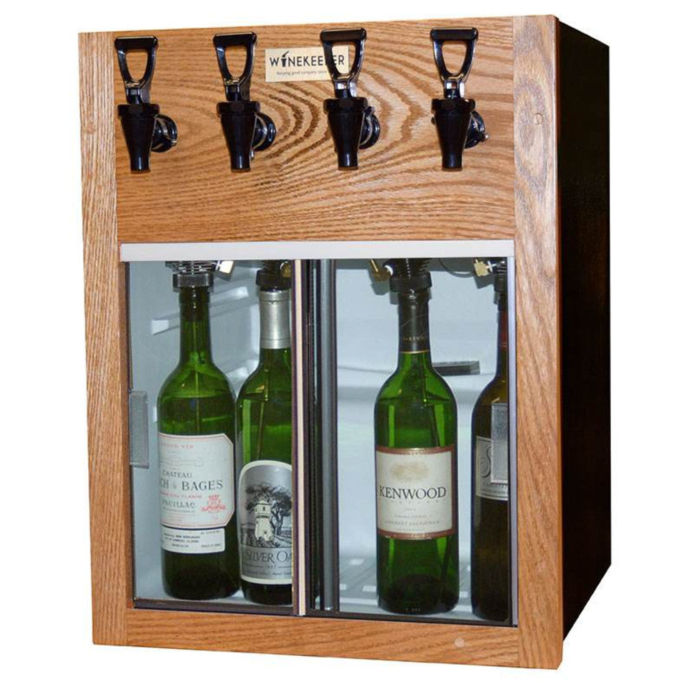 WineKeeper Napa 4 Bottle (Oak) #8683