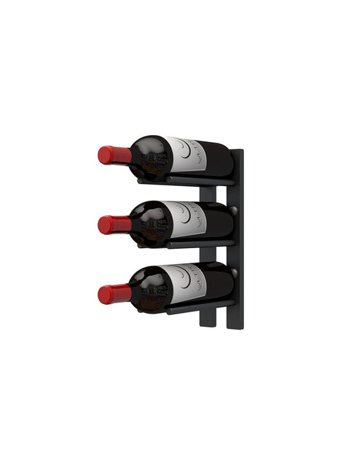 Straight Wall Rails - 1FT Metal Wine Rack (3 Bottles)