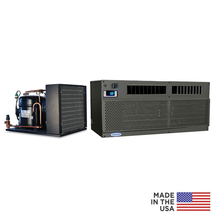 CellarPro 8000S Split System Cooling Unit evaporate and condenser view