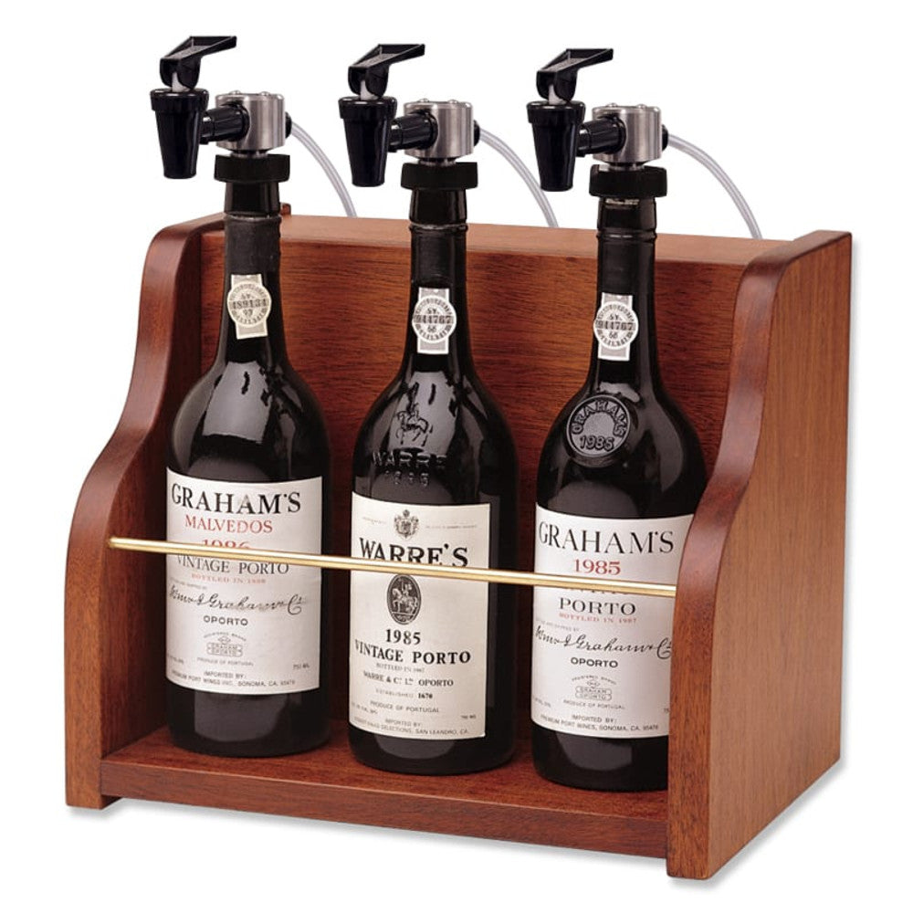 WineKeeper Vintner 3 Bottle (Mahogany) Nitrogen #8029