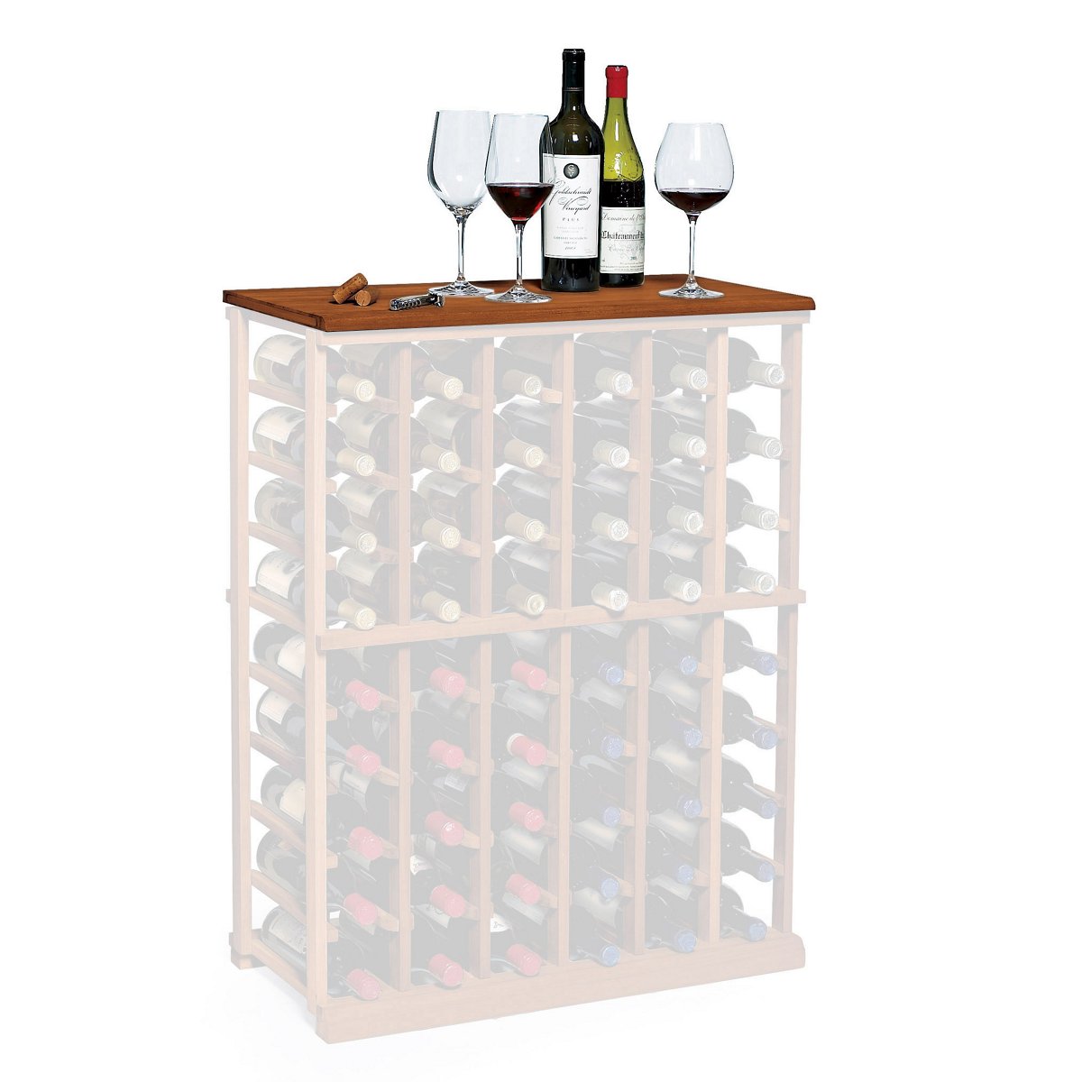 N'FINITY Dark Walnut Wine Rack - Tabletop
