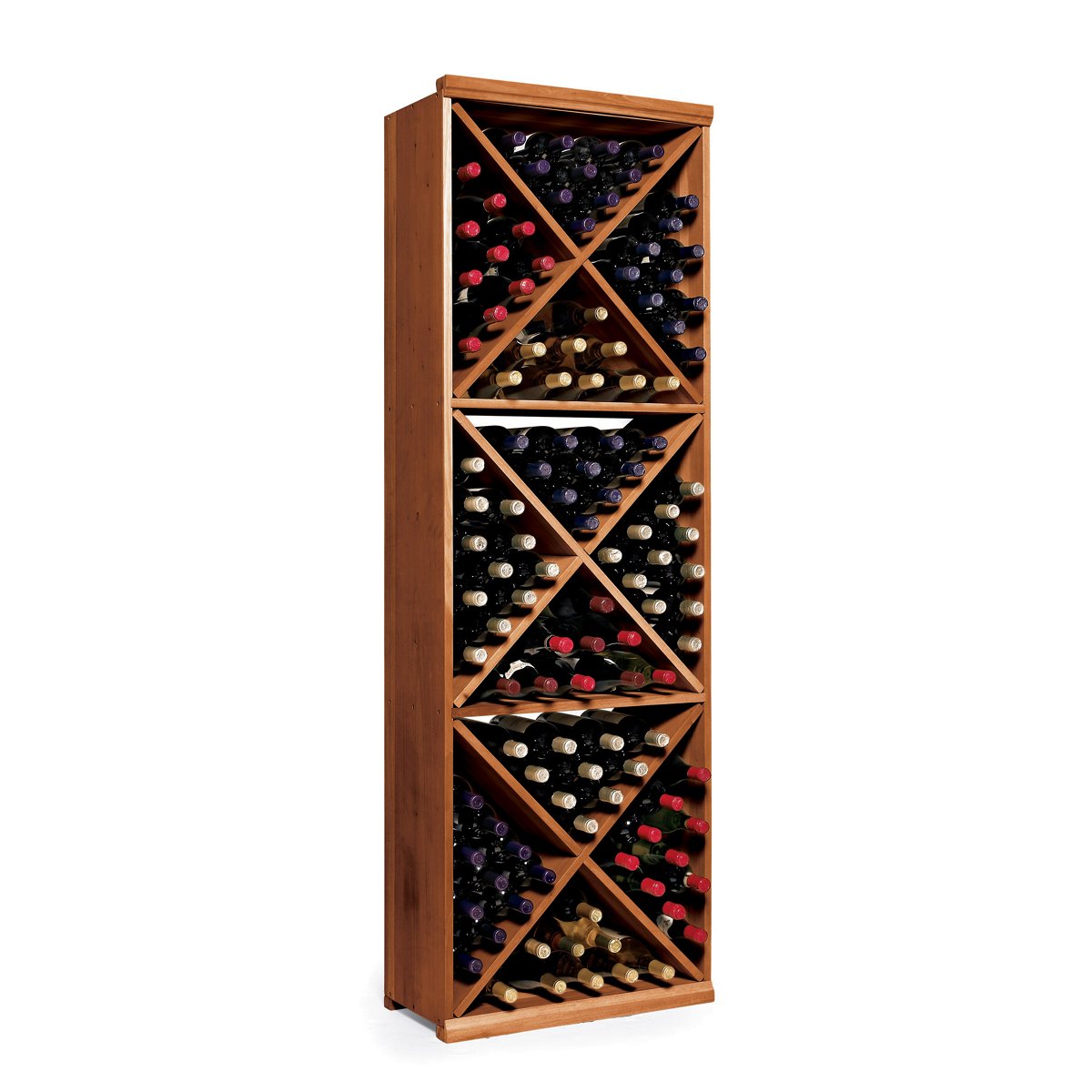 N'FINITY Dark Walnut Wine Rack Kit - Diamond Cube
