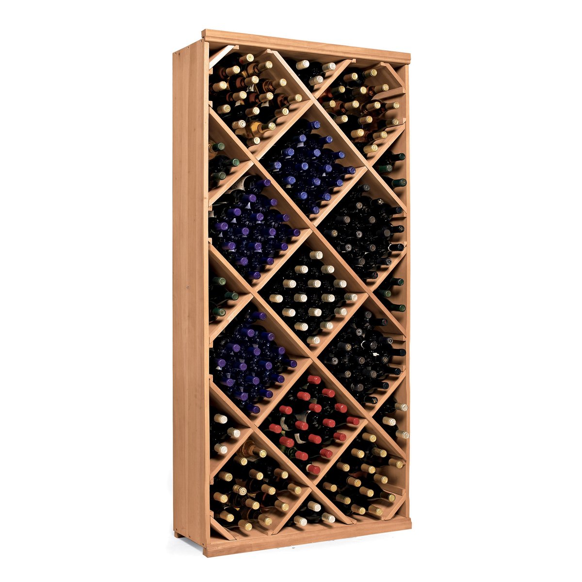 N'FINITY Natural Finish Wine Rack Kit - Diamond Bin