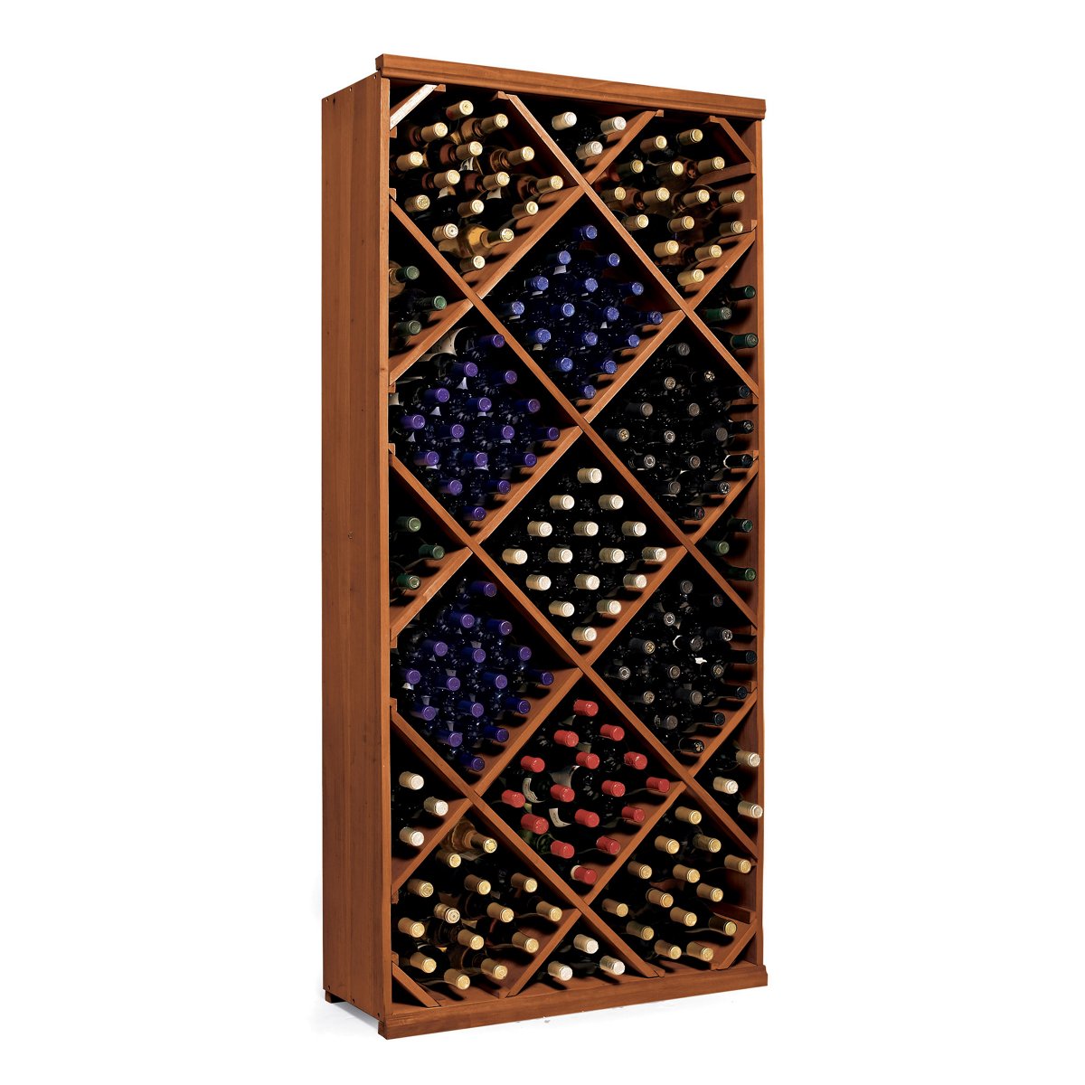 N'FINITY Dark Walnut Wine Rack Kit - Diamond Bin
