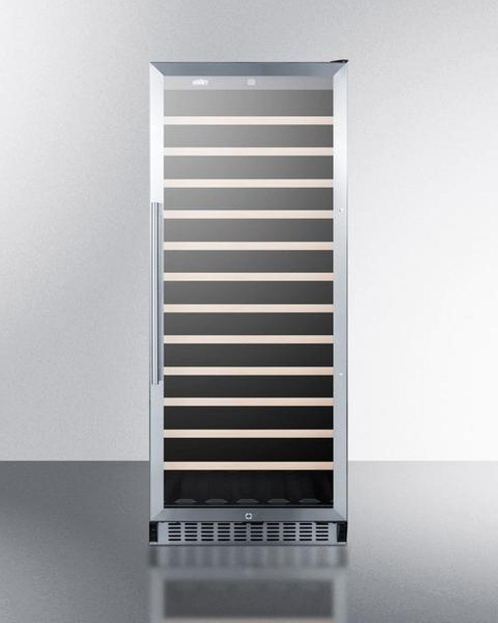 Summit 102 Bottle Single-Zone Wine Cooler w/ Glass Door