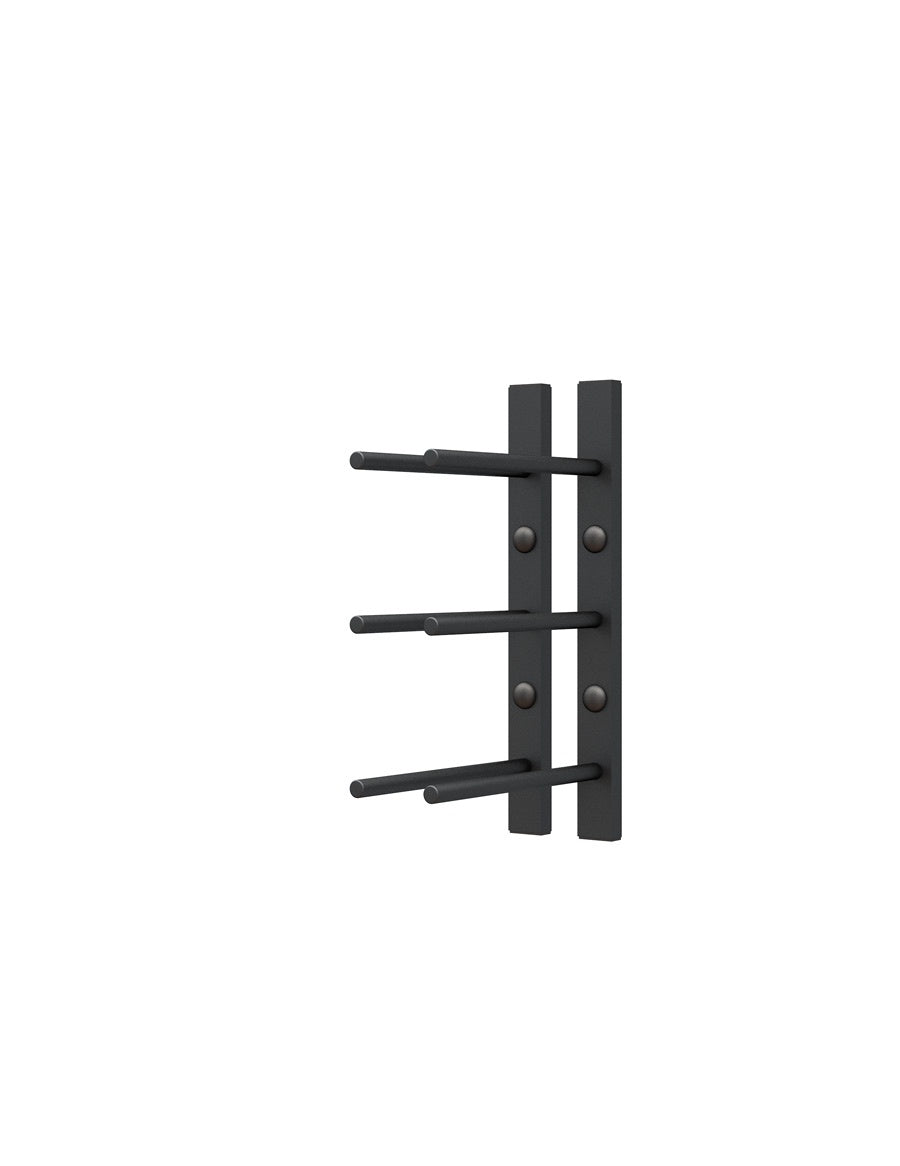 Straight Wall Rails - 1FT Metal Wine Rack (3 Bottles)