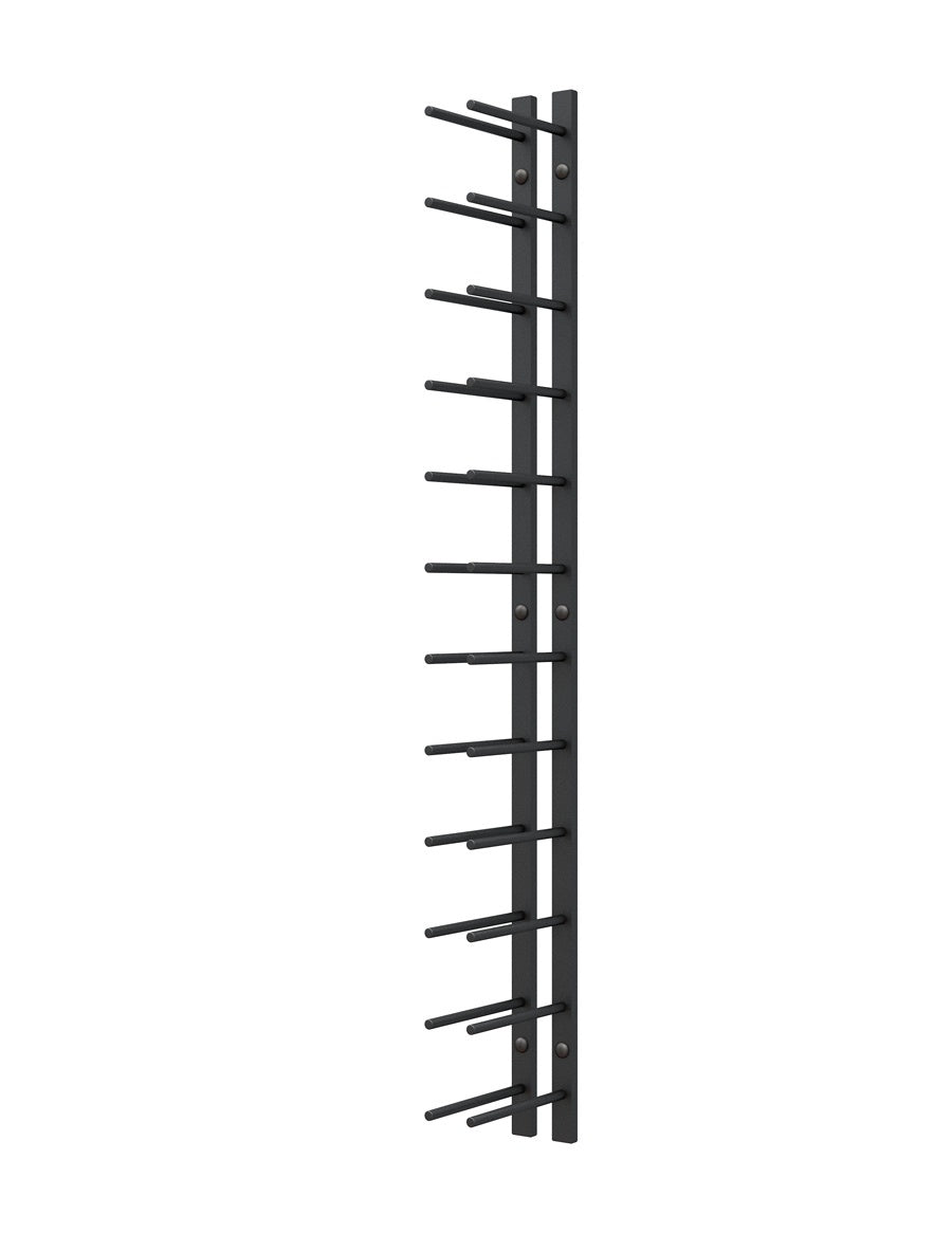 Straight Wall Rails - 4FT Metal Wine Rack (12 Bottles)
