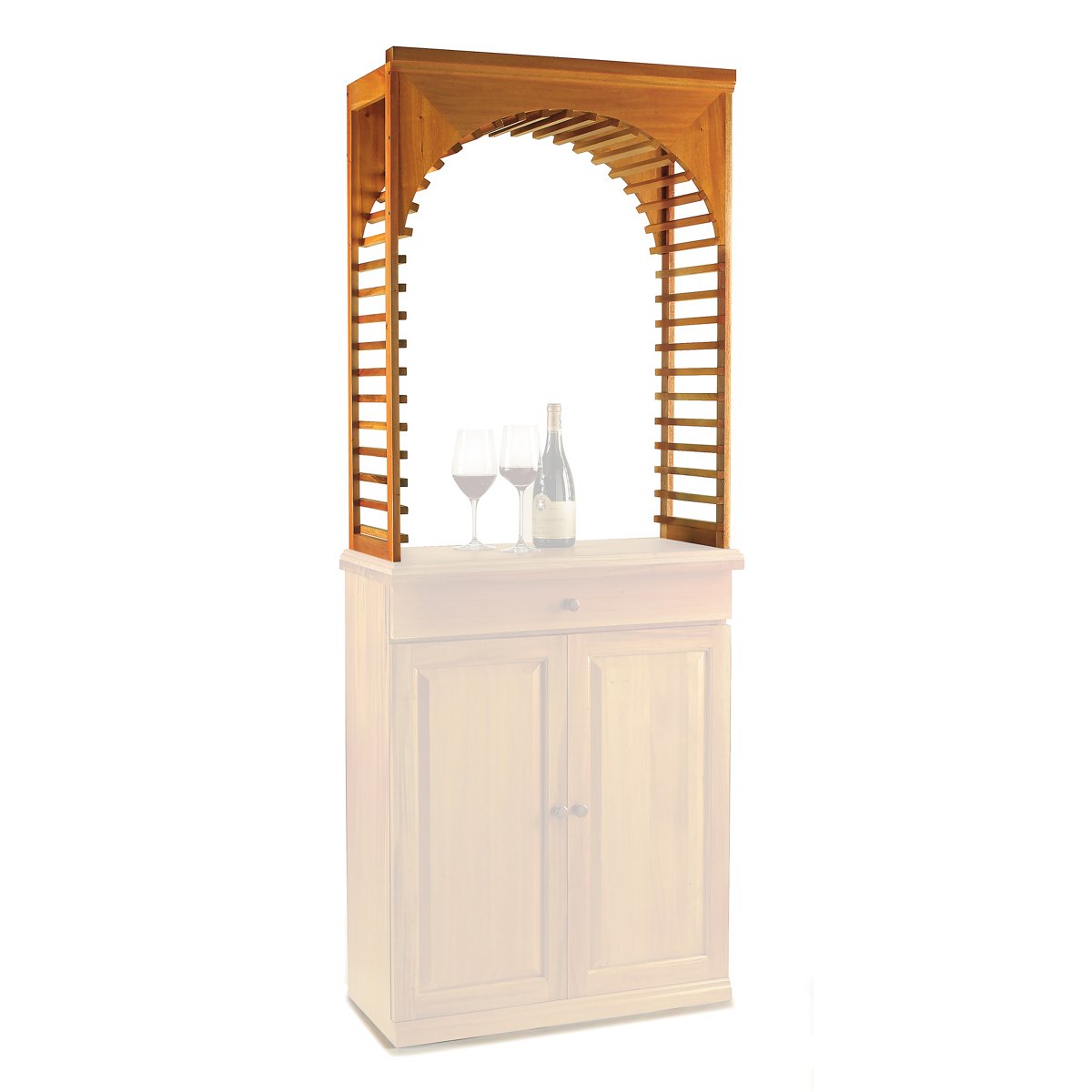 N'FINITY Wine Rack Kit - Arch Display (Natural Finish)
