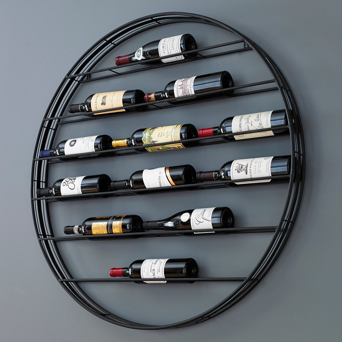 Label Forward Wall Wine Rack