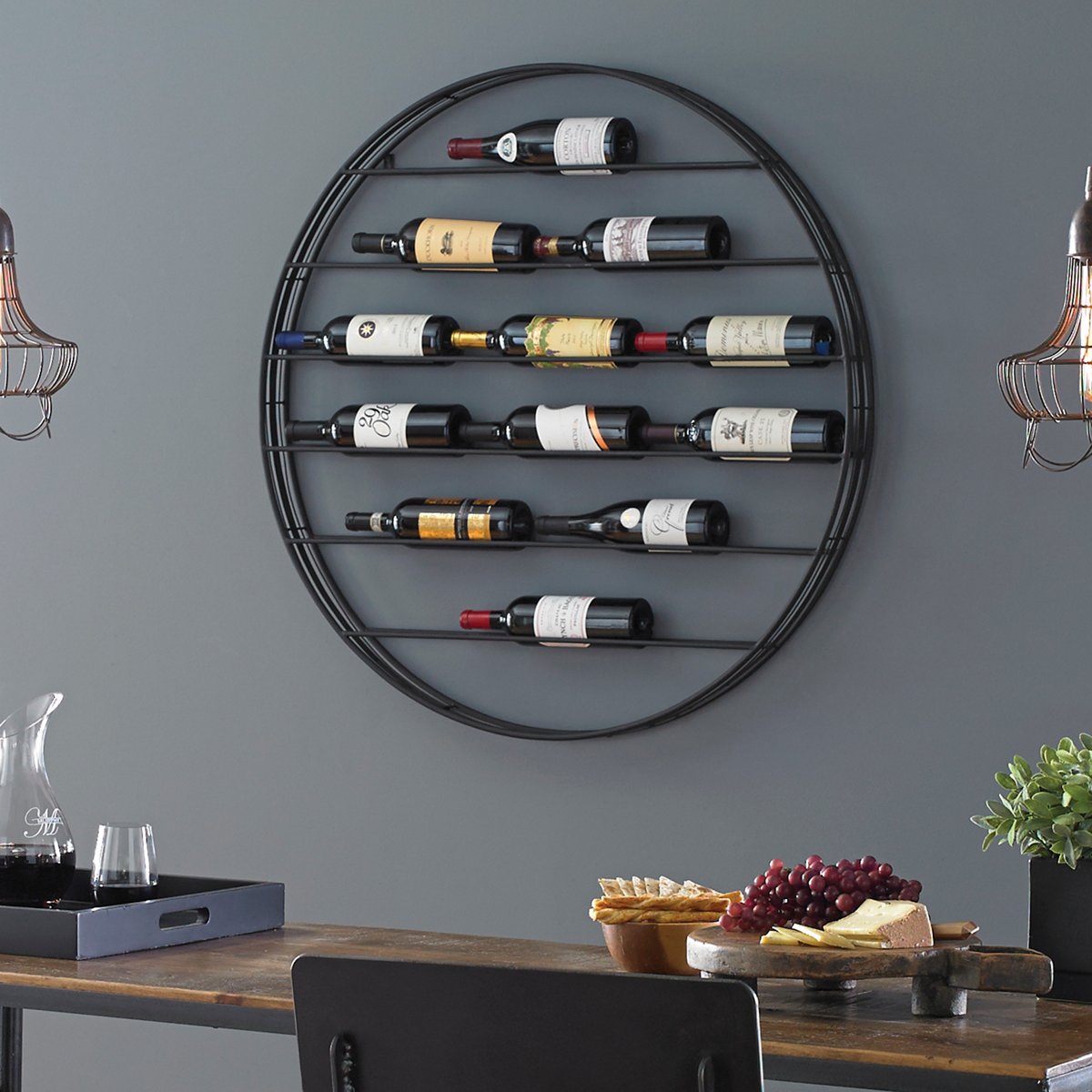 Label Forward Wall Wine Rack