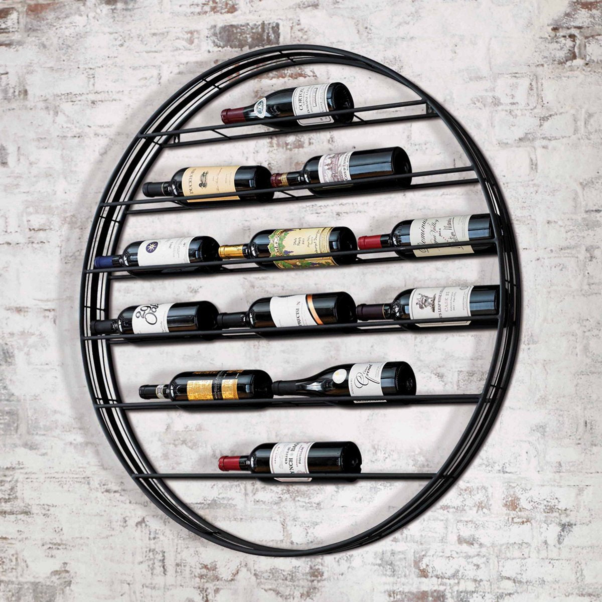 Label Forward Wall Wine Rack