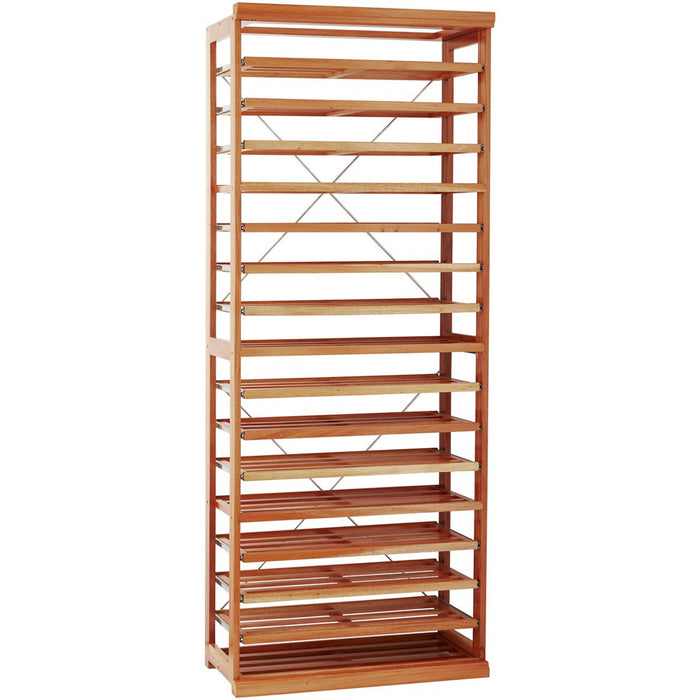 N'FINITY Natural Label-View Wine Rack Kit with Rolling Shelves