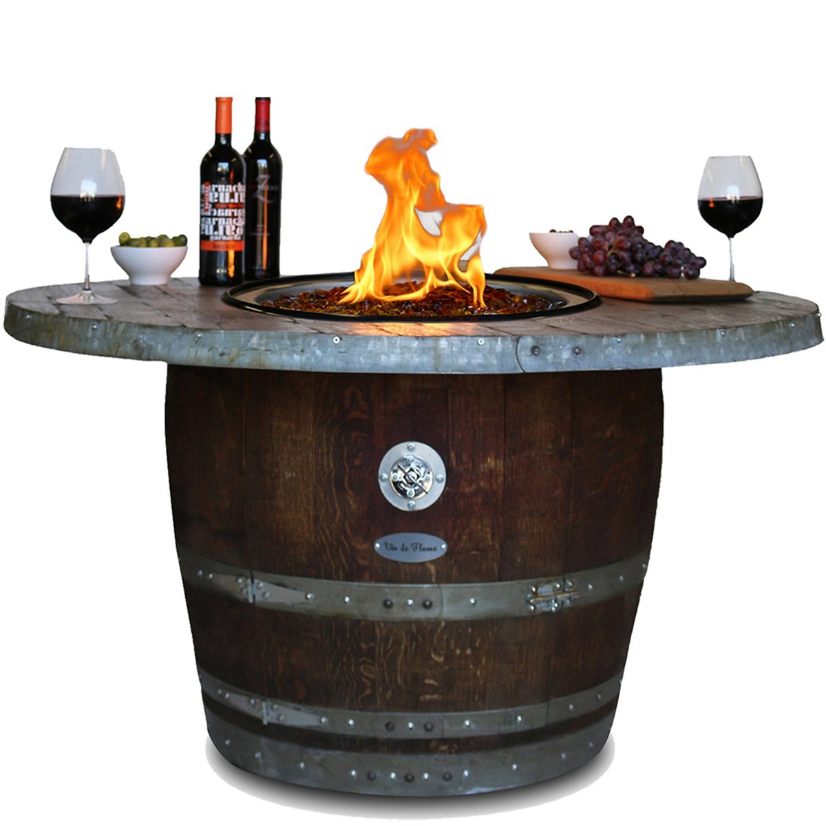 Reclaimed Wine Barrel Estate Fire Pit