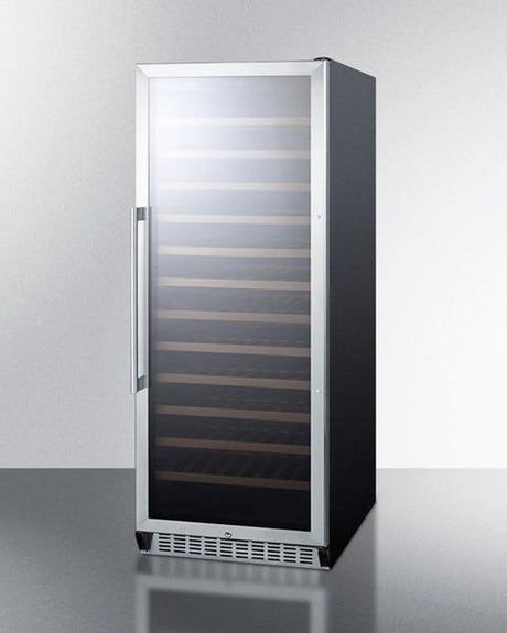Summit 102 Bottle Single-Zone Wine Cooler w/ Glass Door