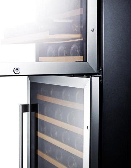 Summit Dual Zone 118 Bottle Wine Cellar SWC1875B