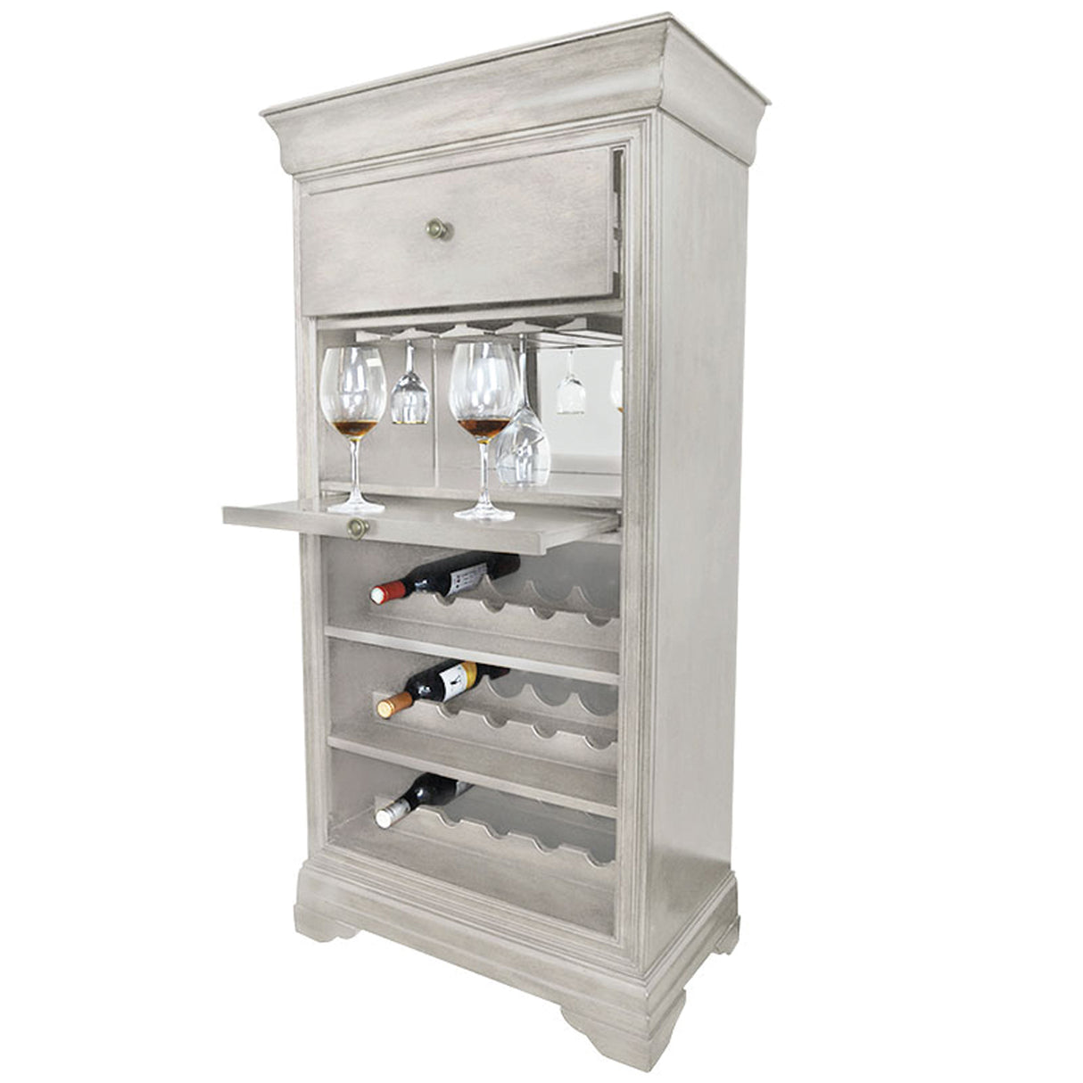 Bar Cabinet with Wine Bottle Rack