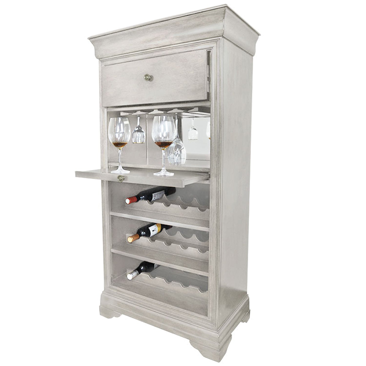 Bar Cabinet with Wine Bottle Rack