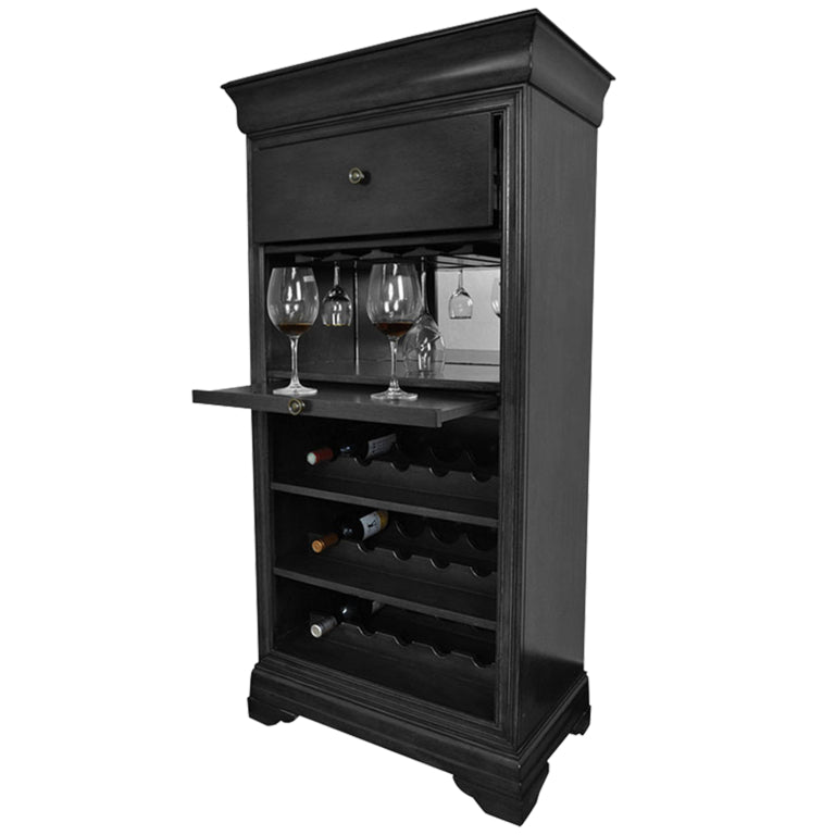 Bar Cabinet with Wine Bottle Rack