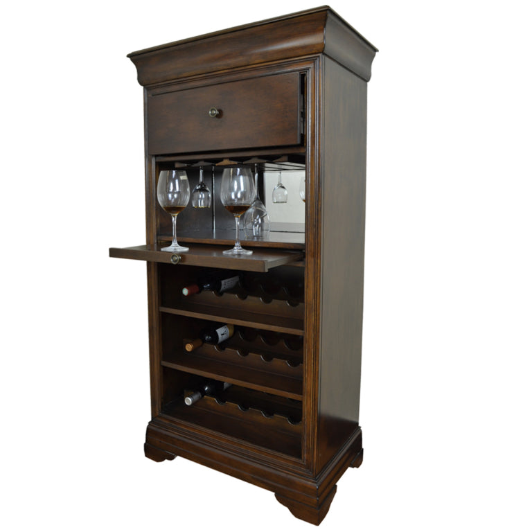 Bar Cabinet with Wine Bottle Rack