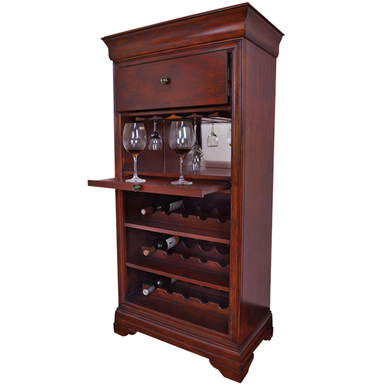 Bar Cabinet with Wine Bottle Rack