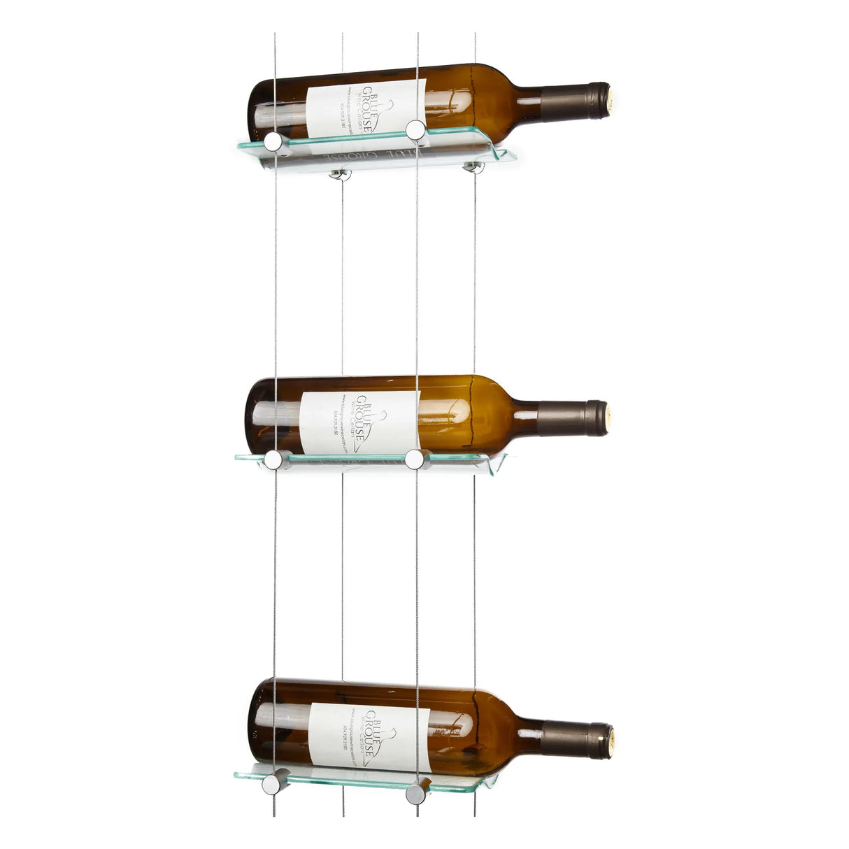 Blue Grouse 6 Bottle Float Cable Wine Racking Display Kit
