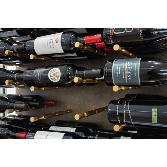 Blue Grouse VINdustry Label View Two Bottle Deep Wine Pegs (Pair)