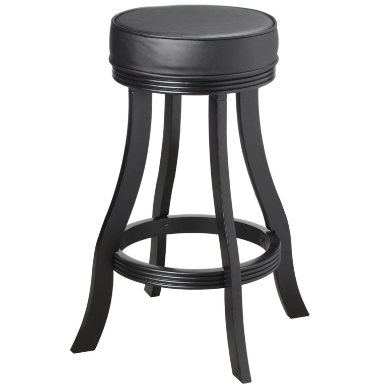 Elegant Backless Wood Barstool
